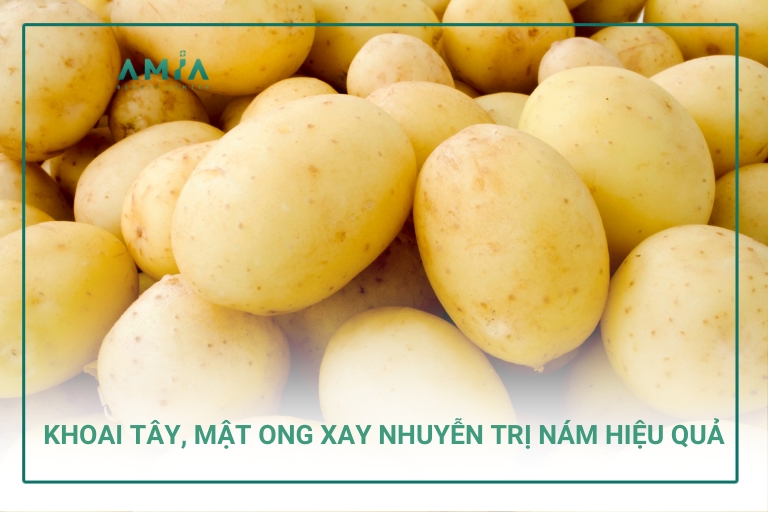 Loại bỏ nám da tay với khoai tây và mật ong