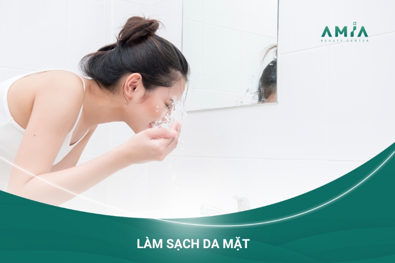 Khi chăm sóc da cho bà bầu vẫn phải có bước làm sạch da làm nền tảng dưỡng da, nên chọn sản phẩm từ thiên nhiên để đảm bảo an toàn