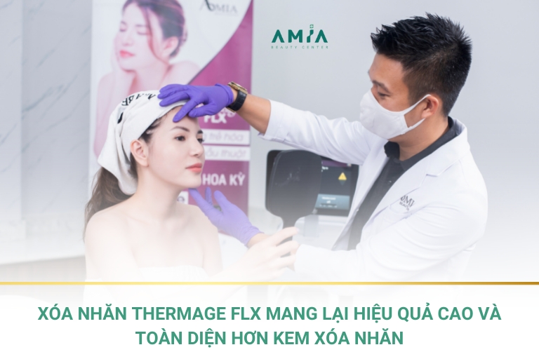 Thực hiện xóa nhăn Thermage FLX mang lại những kết quả vượt trội hơn so với dùng kem