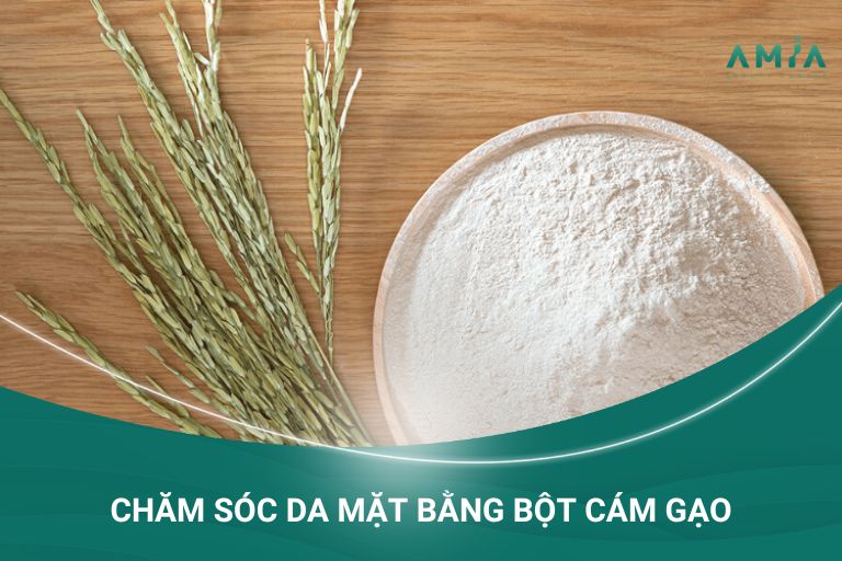 Chăm sóc da mặt sau sinh với cám gạo