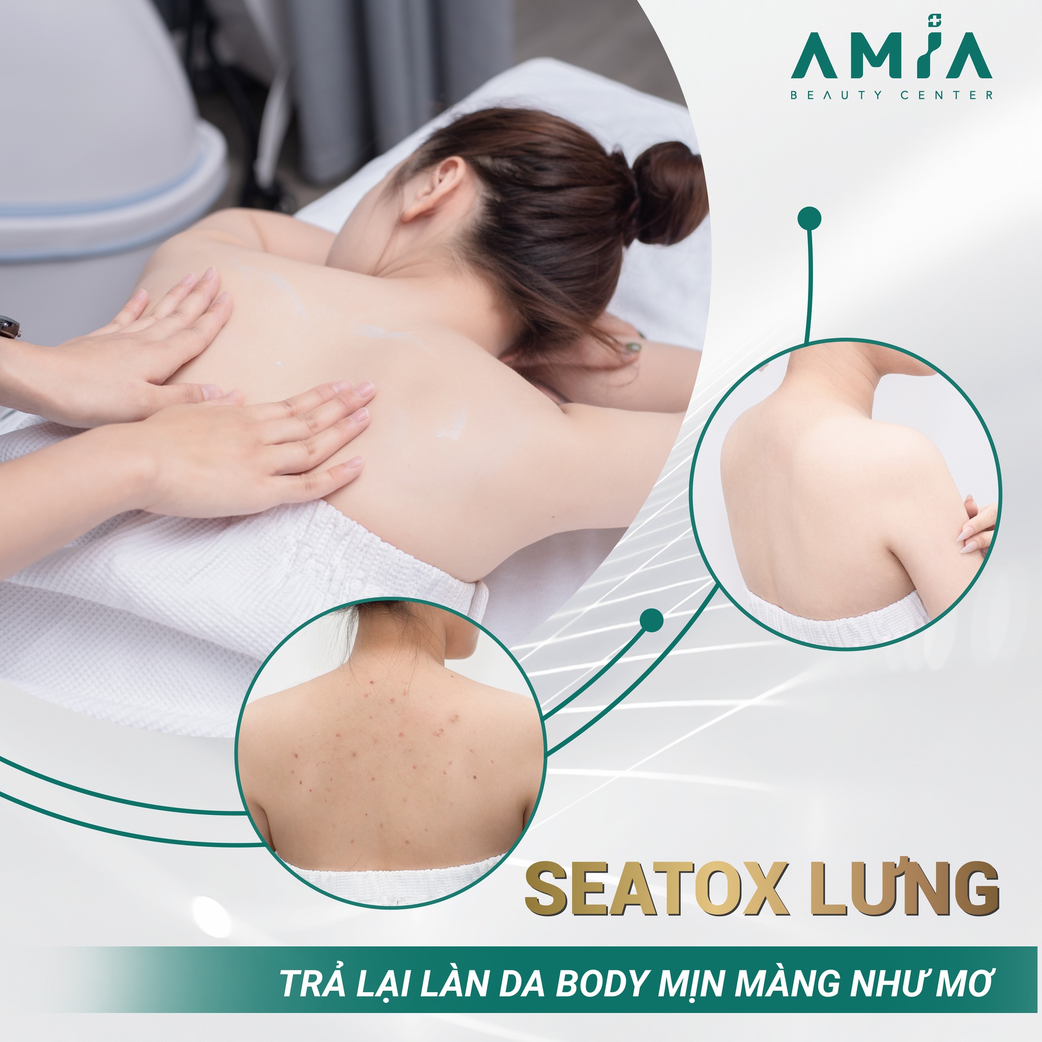 Hiệu quả chữa viêm nang lông Seatox Body tại Amia Beauty Center