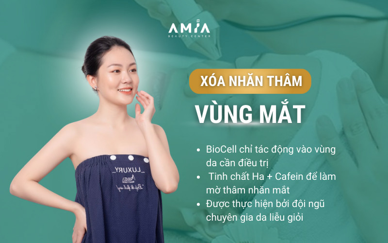 Lý do thực hiện tiêm xóa thâm nhăn vùng mắt tại Amia Beauty Center