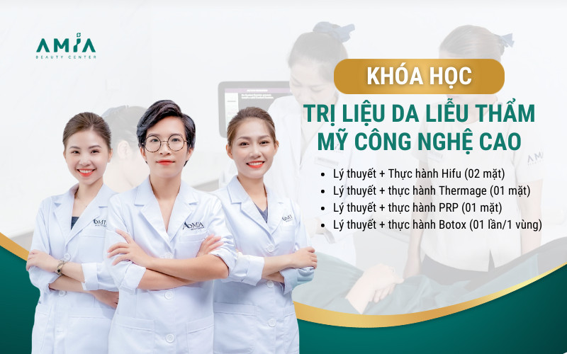 Khóa học da liễu thẩm mỹ tại Amia Beauty Center có gì?