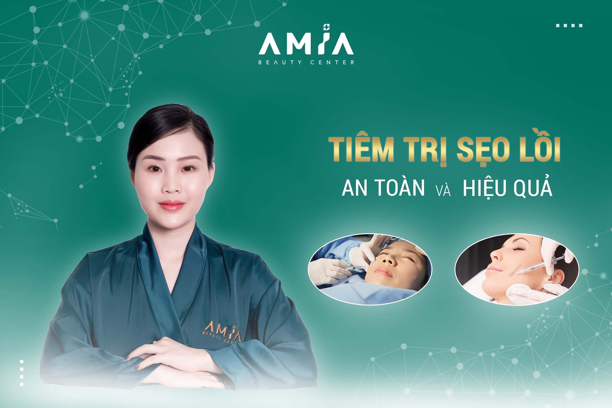 Tạm biệt sẹo lồi với liệu trình an toàn từ Amia Beauty Center