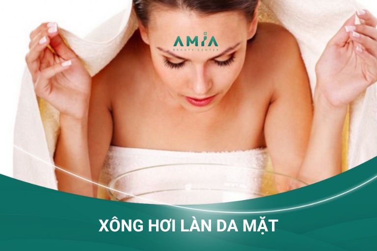 Xông hơi làn da mặt