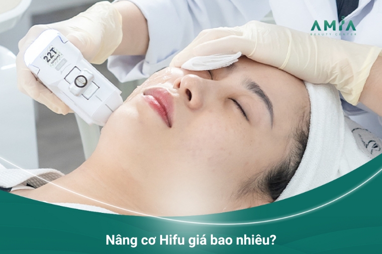 Tại Amia Beauty Center, giá nâng cơ Hifu khoảng 40.000.000 VNĐ/2 buổi, chưa áp dụng chương trình giảm giá
