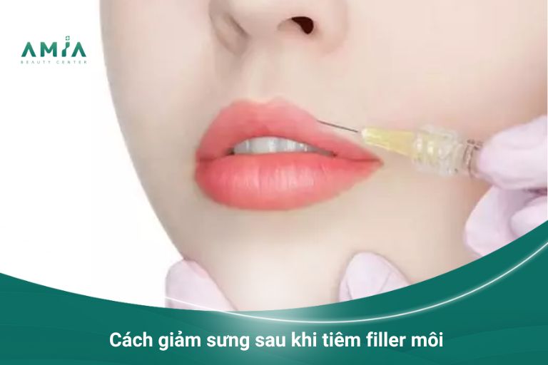 Có nhiều cách giảm sưng sau tiêm filler môi