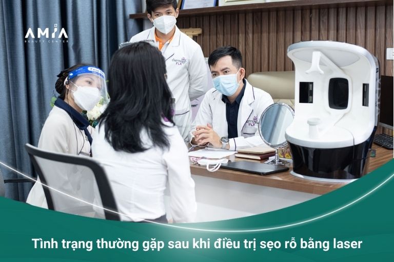 Bác sĩ tư vấn tình trạng thường gặp sau khi điều trị sẹo rỗ