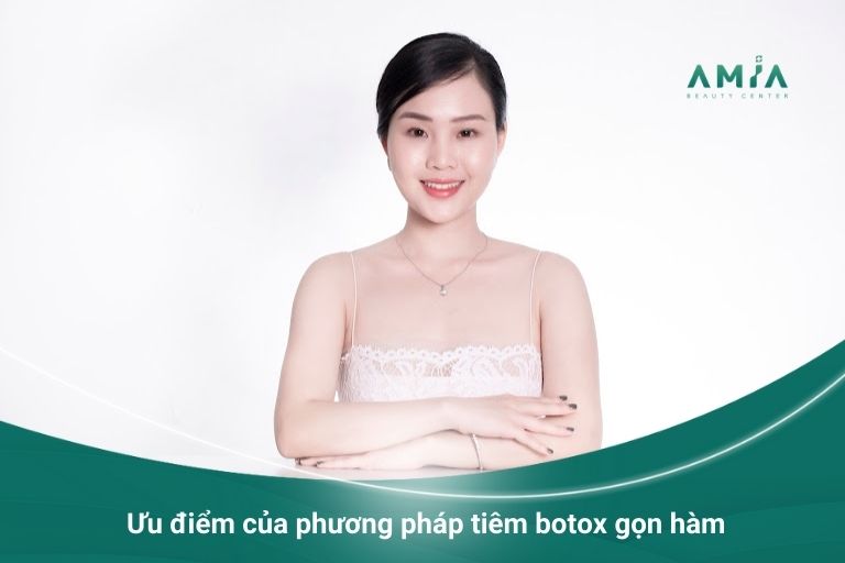 Cằm V-line sau khi tiêm botox