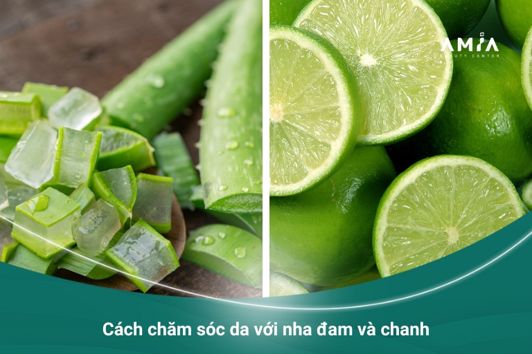 Làm trắng da từ nha đam và chanh