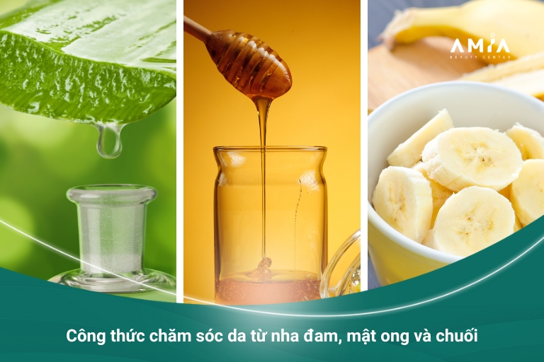 Công thức dưỡng da từ nha đam, mật ong và chuối