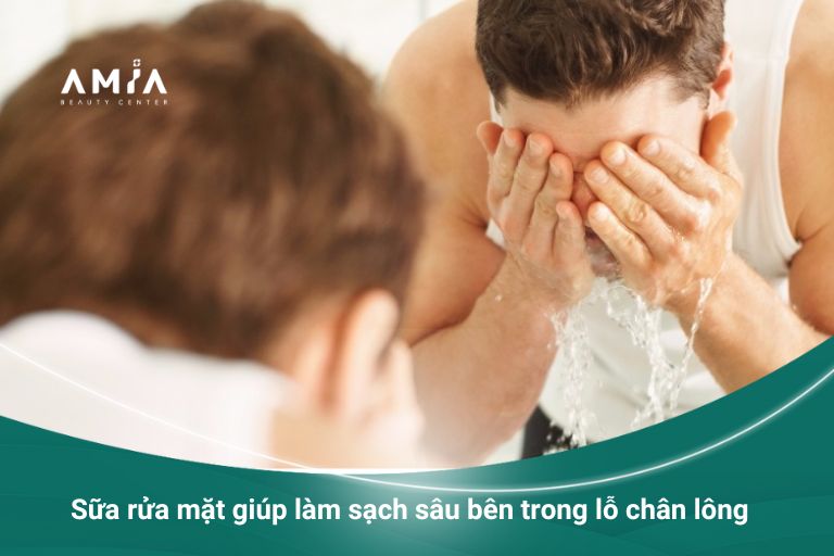 Dùng sữa rửa mặt mỗi ngày