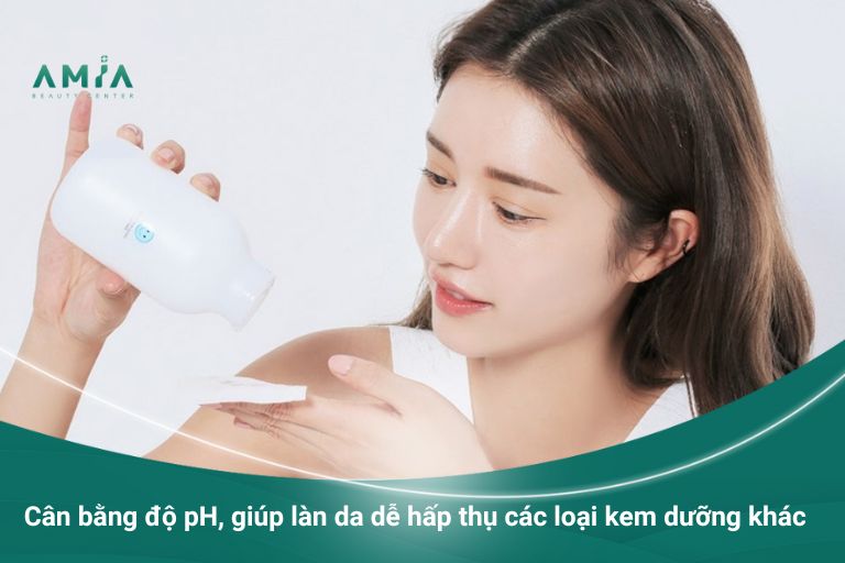 Nước cân bằng độ pH cho da