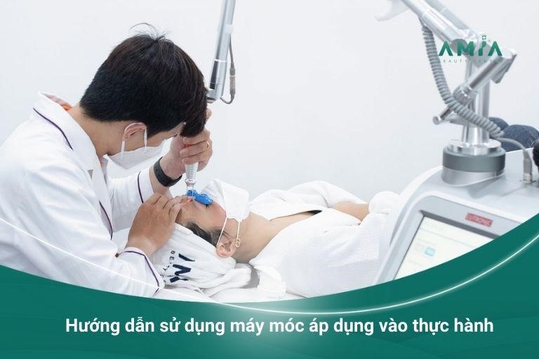 Hướng dẫn sử dụng máy móc áp dụng vào thực hành