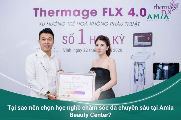 Tại sao nên chọn học nghề chăm sóc da chuyên sâu tại Amia Beauty Center?