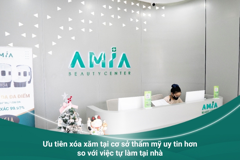 Dịch vụ xóa xăm uy tín tại Amia Beauty Center